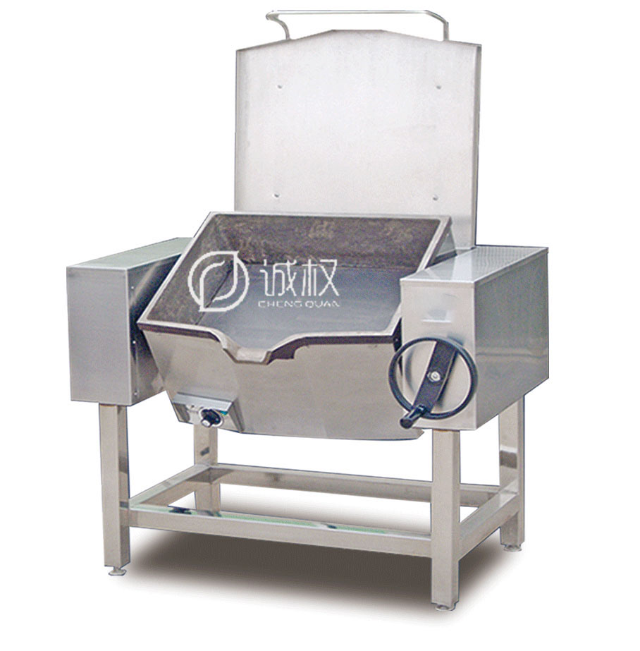 可倾斜式平底电热锅