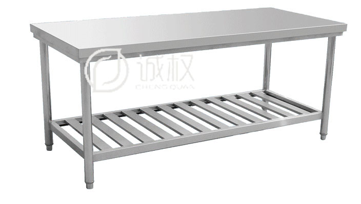 双层下花格工作台