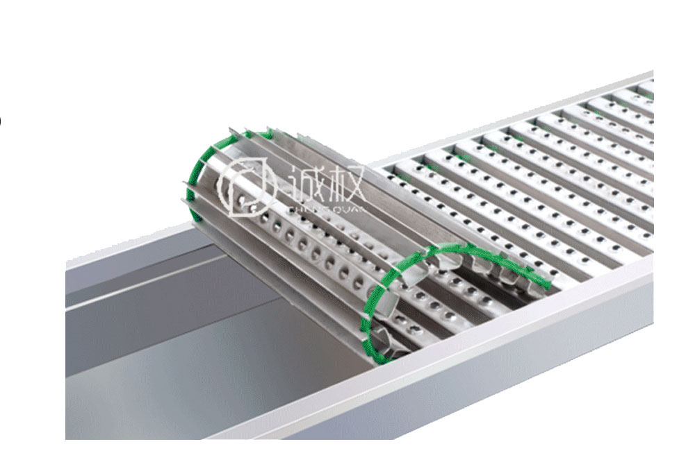 不锈钢+冲孔链式防滑型地沟盖板